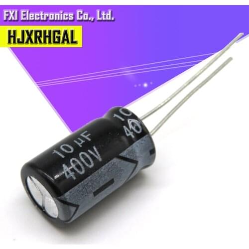 10PCS 400V10UF 10*17mm 10UF 400V 10*17 Electrolytic capacitor New original