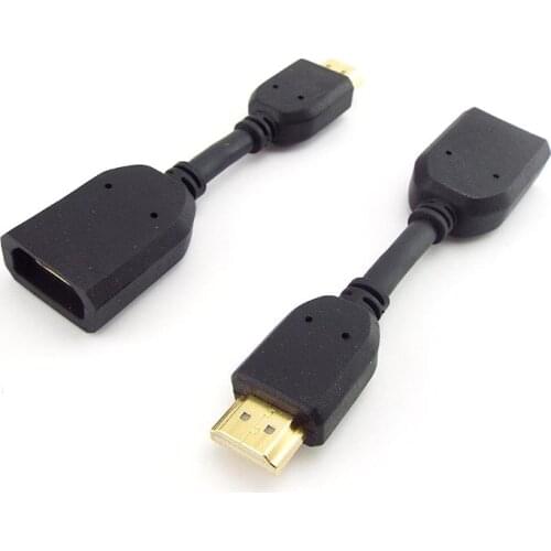 11cm mini HDMI-compatible Male to Female extension Cable for HD TV LCD Laptop Any Angle Adjustable Converter Extended connector