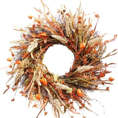 24 inch Artificial Wreath Front Door Hanging Garland Ornament Wall Window Decor