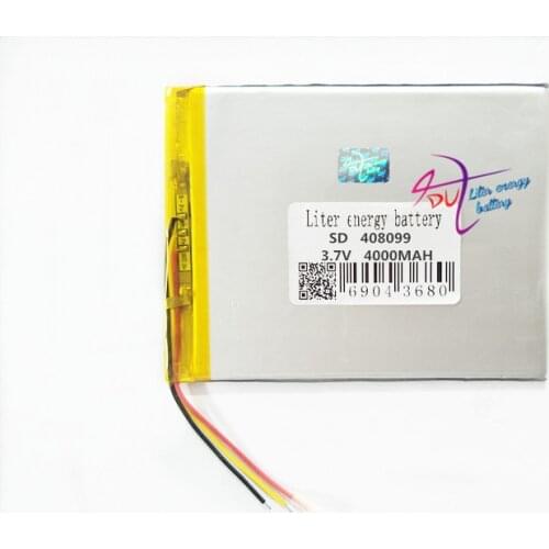 3 line 408099 3.7V 4000MAH 4080100 Battery Tablet PC tablet generic brand new lithium polymer battery