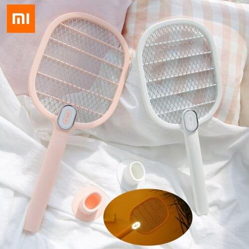 Xiaomi Electric Mosquito Swatter Rechargeable LED Electric Insect Bug Fly Mosquito Dispeller Killer Racket 3-Layer Net
