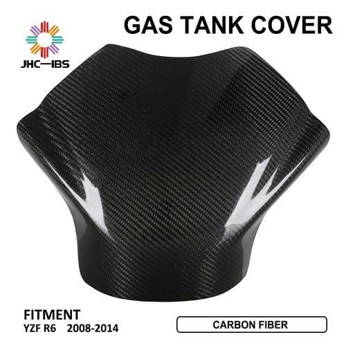 Motorcycle Accessories Carbon Fiber Oil Fuel Gas Tank Cover Guard Protector Protection For YAMAHA YZF R6 YZFR6 YZF R 6 2008-2014