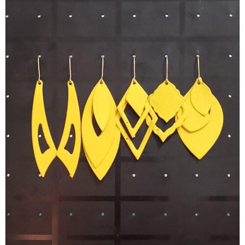 Diamond/Knife Metal Cutting Dies Water Drop Earrings Cut Die Mold Scrapbook Paper Craft Knife Mould Blade Punch Stencils Dies