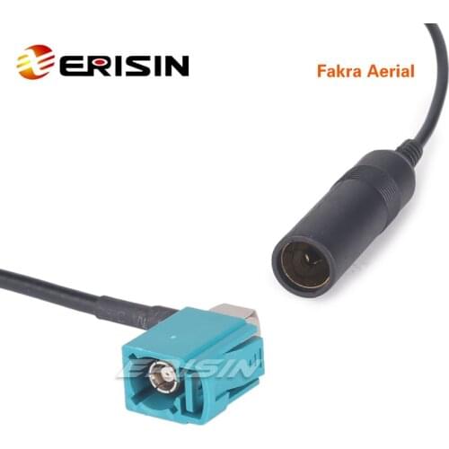 Erisin ES042 Female Fakra to Female DIN Aerial Adaptor for BMW/AUDI/FORD/MERCEDES/OPEL/VW