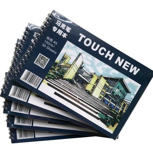 30 Sheets A5 Watercolor Sketchbook Drawing Notebook White Paper Marker Pad Cuaderno School Stationery Notepad Notitieboek