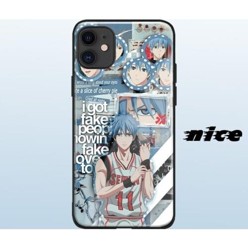 Kuroko no Basket Anime cover FOR iPhone SE 6s 7 8 x xr xs 11 pro max Samsung s note 10 20 plus glass phone case shell