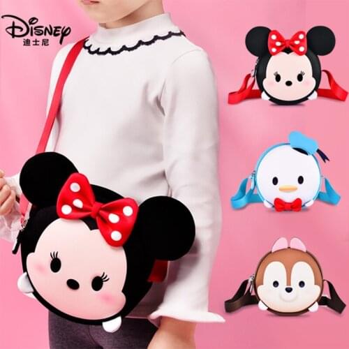 Disney Childrens Messenger Bag Fashion Packet Tide Girl Foreign Style Cute Portable Shoulder 5 Year Old Baby New Year Bag