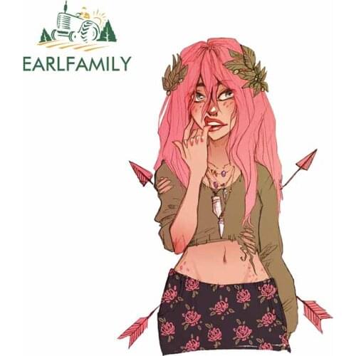 EARLFAMILY 13cm x 9cm For Cartoon Car Repair Sticker Refrigerator Decal Car Accessories Vinyl Material Waterproof Decoration