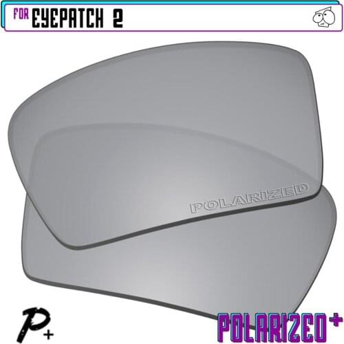 EZReplace Polarized Replacement Lenses for - Oakley Eyepatch 2 Sunglasses - Silver P Plus