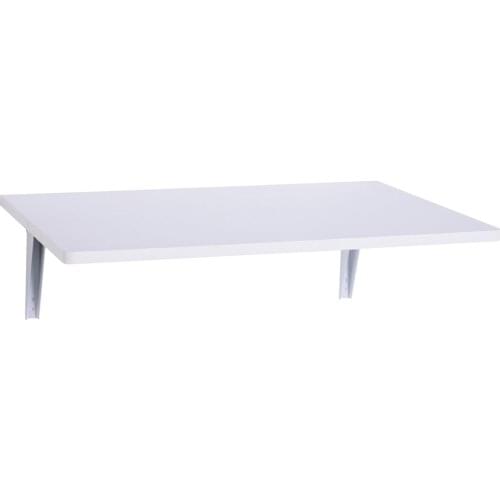 HOMCOM folding kitchen and dining Wall Table 60x40x1,5cm side table Color white/Wood (white)