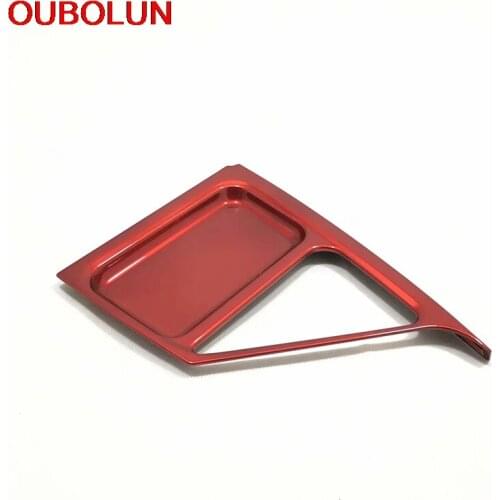 OUBOLUN Interior Accessories For Toyota RAV4 LHD 2016 2017 2018 Storage Box Sequin Cover Trims Stickers Car Styling ABS Chrome