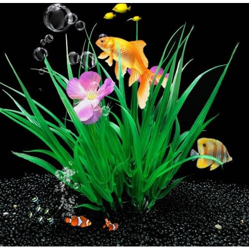 Artificial Plastic Water Plant Grass Aquarium Fish Tank Decoration Underwater Plants Simulation Water Grass Landscape Decoration