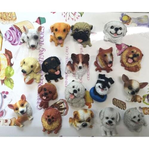 Cute Dog Corgi French Bulldog Silicone Mold Fondant Chocolate Candy Resin Mold F3MF