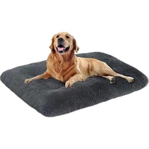Soft Fleece Pet Dog Bed Mat Long Plush Winter Puppy Cat Bed Blanket Sleeping Cover Mattress For Small Large Dogs Cushion House