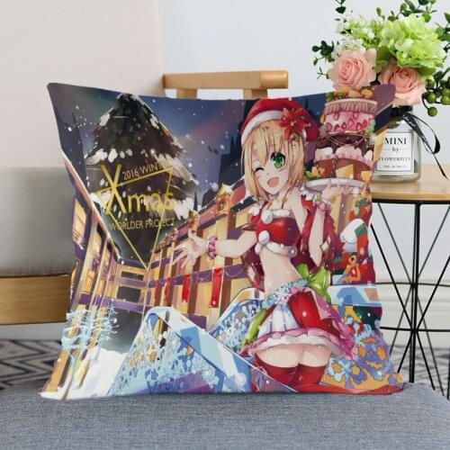 New Arrival Christmas Anime Girl Pillowcase Wedding Decorative Pillow Cover Custom Gift For (one Sides) Printed Pillow Cases