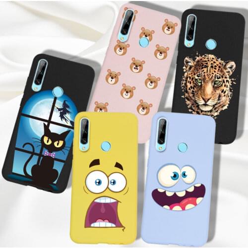 P Smart Z Case Cartoon Cat For Huawei Y9 Prime 2019 Honor 9X Global Case Cover Silicone TPU Soft Candy Phone PSmart Z Bumper