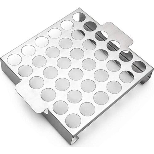 Stainless Steel Chili Pepper Roasting Rack Jalapeno Grill Rack 36-hole Barbecue Cook Chili Chicken Legs Outdoor Picnic BBQ Tools