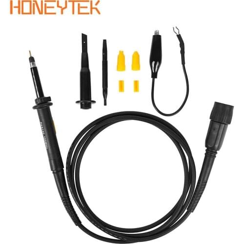 Professional Oscilloscope Probe 100MHz/200MHz/250MHz X1/X10 BNC Protective Cap Scope Probe Kit Oscilloscope Accessories 600V