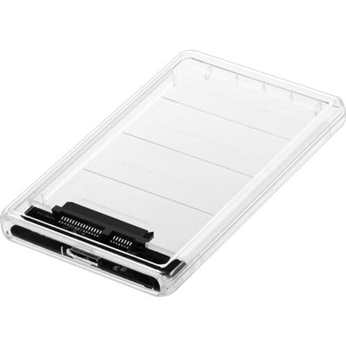 For WIN 10 2.5 inch SATA Transparent USB 3.0 to Sata 3.0 SSD HDD Case Tool 5 Gbps Supports 2TB Hard Drive Disk Enclosure SSD Box