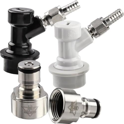 Ball Lock Keg 5/8 FPT Thread Coupler Adapter ,Stainless Steel Ball Lock Quick Disconnect Conversion Kit for Home Beer Brewing