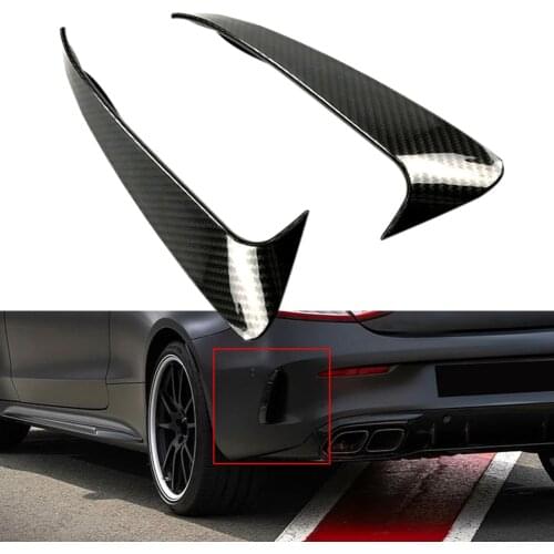Car Rear Bumper Spoiler Universal ABS Material Punch-free Air Vent Spoiler Compatible for Benz W205 C200L C180L C260L Separator