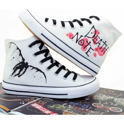 High-Q Unisex Anime Cos Death Note L Casual Student plimsolls canvas shoes rope soled shoes