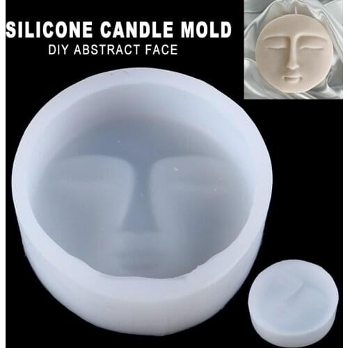1pc Silicone Face Design Candle Mold DIY Soap Plaster Jewelry Making Mould Handmade Ornaments Handicrafts Moulds