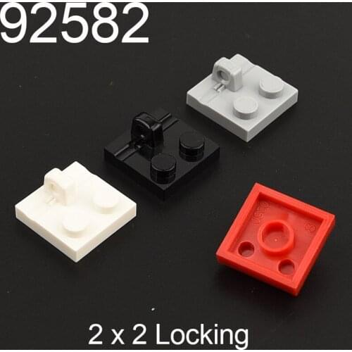 10PCS 92582 Hinge Plate 2 x 2 Locking with 1 Finger on Top Building block accessories parts MOC DIY Education Build Toys Brick