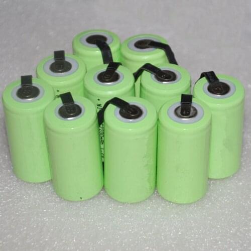 10pcs Bateria 3500mah Sub C 1.2v Rechargeable Battery Ni-mh 12v 3500mah Subc Sc 1.2v Nimh for Power Tool Toys 10c Discharge Rate