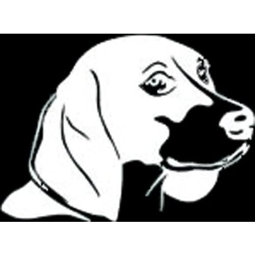 8*10.8CM Car Styling Lovely Dog Portrait Window Decorative Decals Classic Fashion