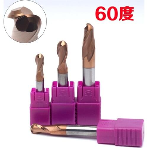 CNC r1234567810 for Chunbao 60 degree stainless steel tungsten alloy ball end milling cutter