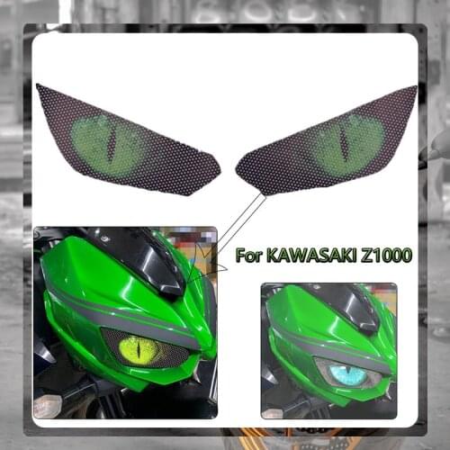 For KAWASAKI Z1000 Z 1000 2014 2015 2016 Motorcycle Accessories 3D Front Fairing Headlight Guard Stickers