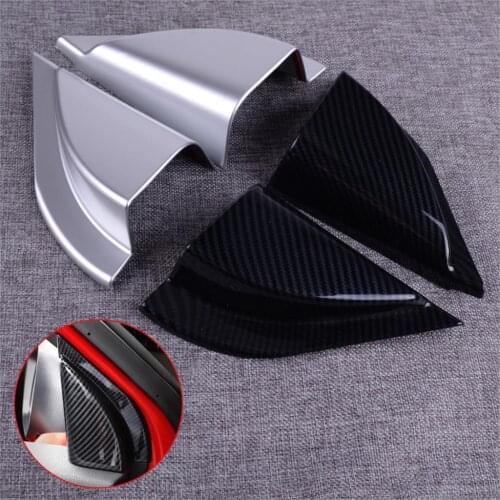DWCX Interior A-Pillar Triangle Trims Frame Cover mouldings Fit For Mitsubishi Eclipse Cross 2018 2019 Accessories