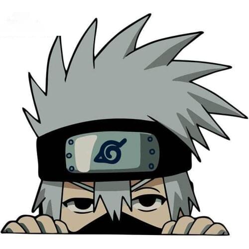 Kakashi Kid Peeking Car Decals Bumper Window Car Stickers DIY Motorcycle Laptop Window Trunk JDM Accessories Apply To Car Window
