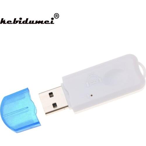 Kebidumei Wireless USB Bluetooth V2.1 Audio Adapter Bluetooth Music Receiver Stereo for Car AUX Home Speakers PC Cellphone