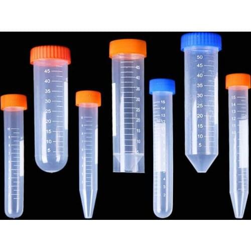 10/15/50ml Round/Cone/Flat bottom Plastic Centrifuge Tube with Screw Cap for kinds of Laboratory Experiments Free shipping