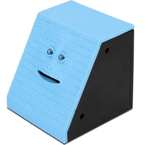 Face Money Eating Box Cute Facebank Piggy Bank Coins Box Money Coin Saving Bank for Children Toys Gift Home Decoration