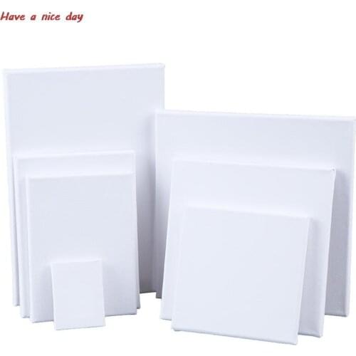 1PCS Mini Stretched Artists Canvas Small Art Board Acrylic/Oil Paint Blank Mini Canvas Drawing Toys Supplies