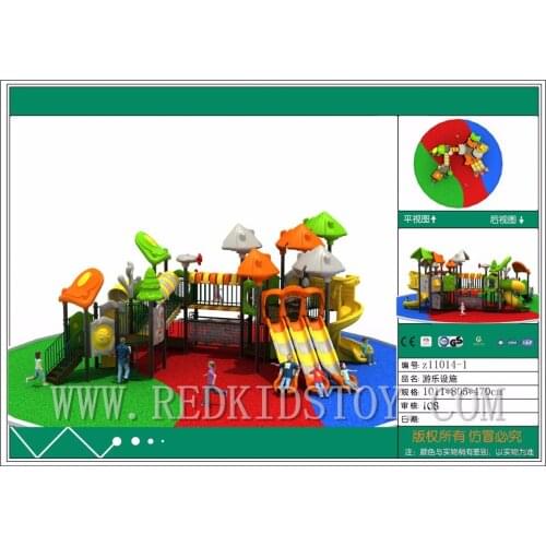 Multi-color TUV Approved Premium Quality Outdoor Playground Equipment for School 23 Years' Manufacturing Experience Z-11014