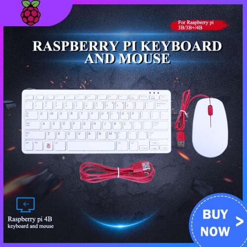 Raspberry Pi 4B Official Keyboard and Mouse For Raspberry Pi 4B / Raspberry Pi 3B / Raspberry Pi 3B+(Plus) Raspberry Keyboard