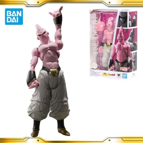 Original BANDAI Dragon Ball Z SHF Super Saiyan Majin Buu Action PVC Collection Model Toy Anime Figure Toys For Kids