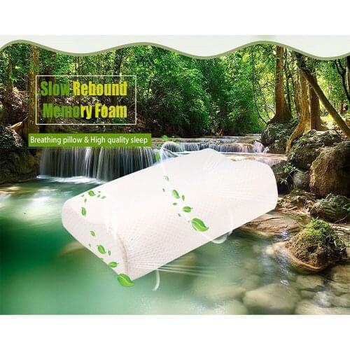 Original Memory Foam Neck Pillow Breathable Knitting Slow Rebound Health Care Memory Foam Pillow For Different Sleeping Postures