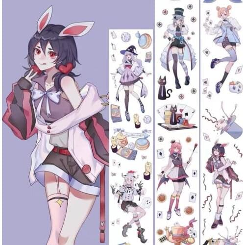 Lovely Cartoon Magic Girl Washi Tape for Bullet Journal DIY Scrapbooking Decorative Sticker