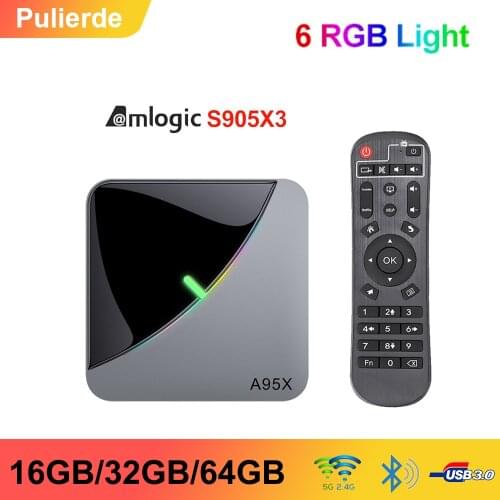 New A95X F3 Air TV Box Android 9.0 2GB/4GB RAM 64GB/32GB/16GB ROM Amlogic S905X3 8K 60fps Wifi Media Playe 8K smart TV box