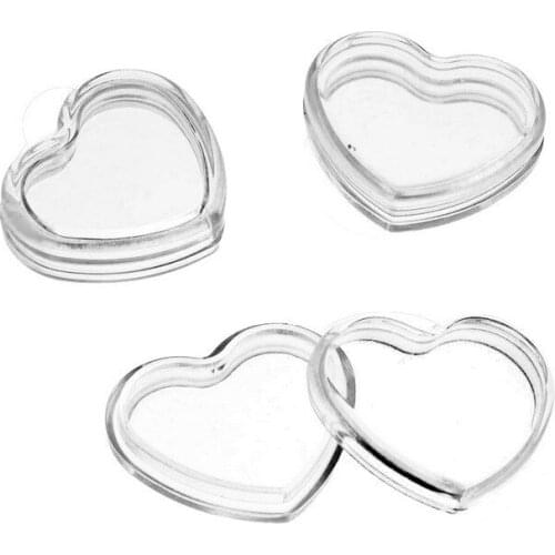 High transparent Clear Storage Box Heart Shaped Packaging Boxes Wedding Favor Small Containers