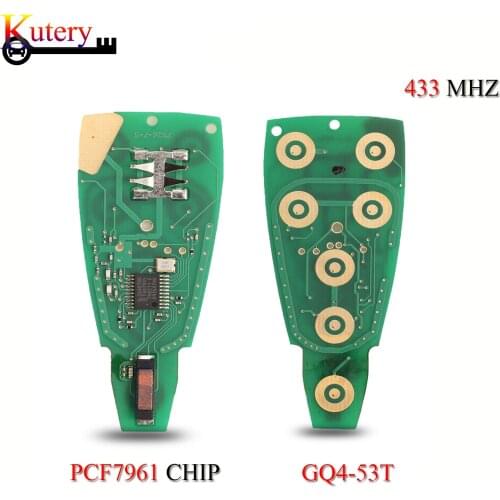 Kutery Remote Car Key Circuit Board For Jeep Grand Cherokee Chrysler Dodge 2/3/4/5/6/7 Buttons PCF7961 Chip GQ4-53T 433Mhz