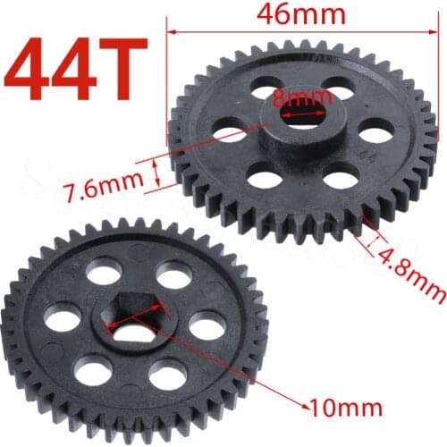 RC HSP 02040 Spur Diff Main Gear 44T For 1/10 Nitro On Road Car 94102 94122 SONIC XSTR POWER Redcat Lightning STR Spare Parts