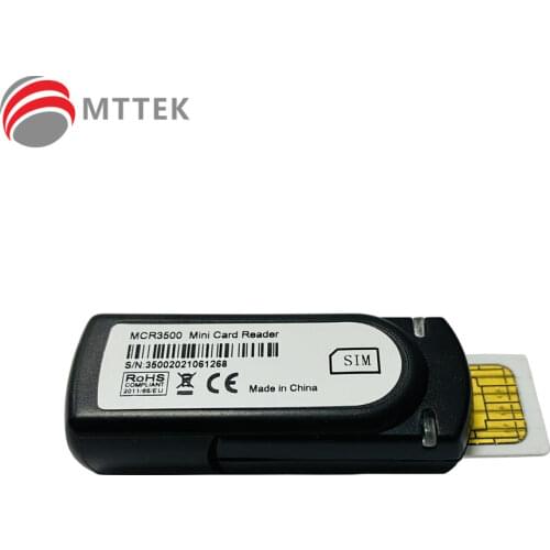 MCR3500 Mini card reader - PC/SC CCID SIM PKI Identification USB Key /Identivs uTrust Token Standard /digital proof of identity