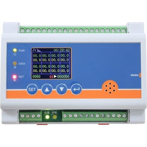 Networking 8-channel temperature and humidity acquisition module