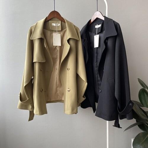 Loose waistband of spring and autumn new fund temperament recreational coat CS023